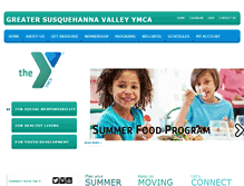 Tablet Screenshot of gsvymca.org